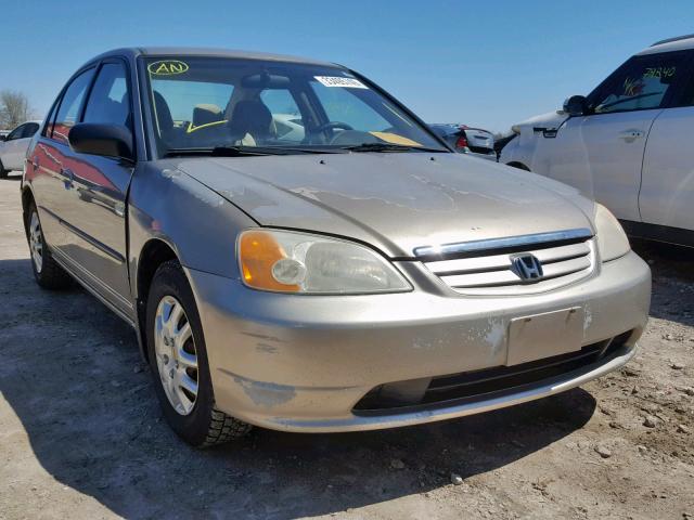 2HGES16453H921826 - 2003 HONDA CIVIC DX GOLD photo 1