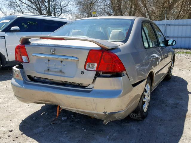 2HGES16453H921826 - 2003 HONDA CIVIC DX GOLD photo 4