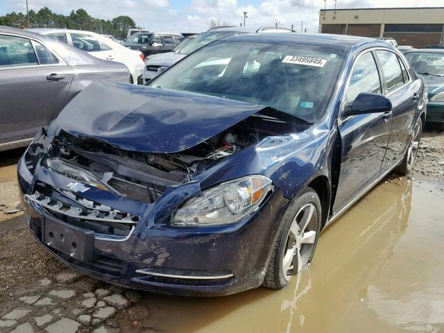 1G1ZJ57B89F255023 - 2009 CHEVROLET MALIBU 2LT BLUE photo 2