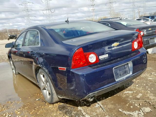 1G1ZJ57B89F255023 - 2009 CHEVROLET MALIBU 2LT BLUE photo 3