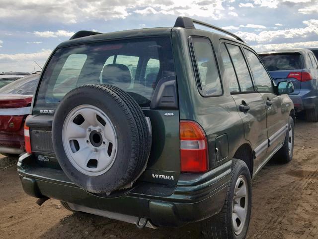 2S3TD52V316108713 - 2001 SUZUKI VITARA JX GREEN photo 4