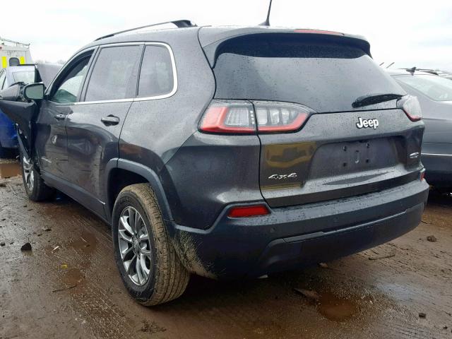 1C4PJMLB7KD354903 - 2019 JEEP CHEROKEE L CHARCOAL photo 3