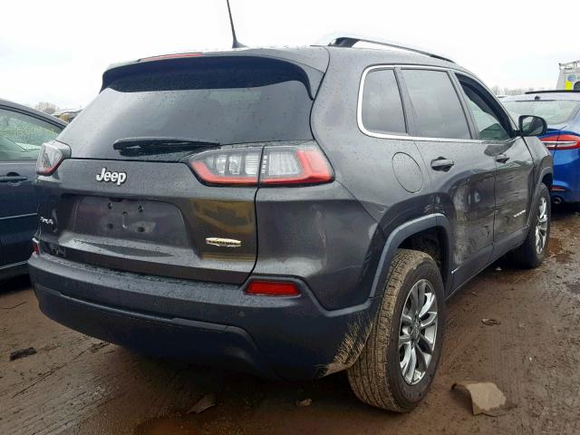 1C4PJMLB7KD354903 - 2019 JEEP CHEROKEE L CHARCOAL photo 4