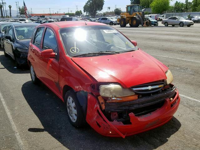 KL1TJ626X4B236865 - 2004 CHEVROLET AVEO LS RED photo 1