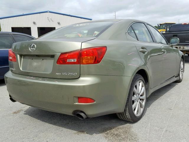 JTHCK262565006382 - 2006 LEXUS IS 250 GREEN photo 4