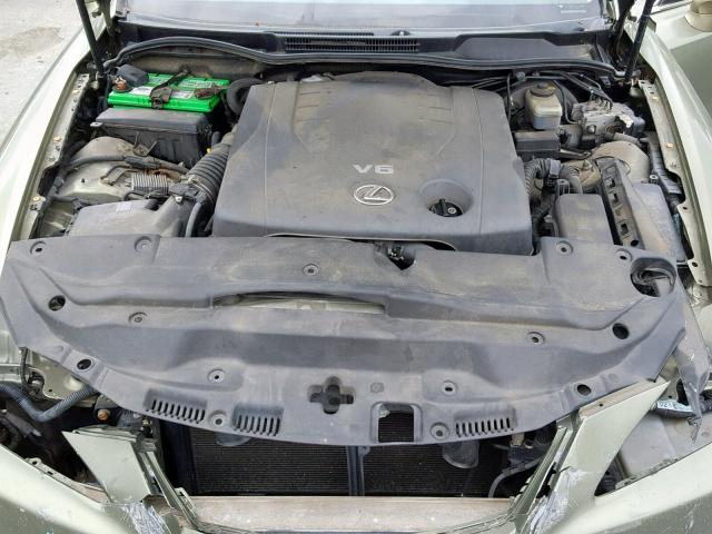 JTHCK262565006382 - 2006 LEXUS IS 250 GREEN photo 7