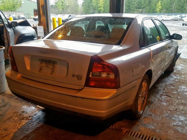 YV1TS92D721270409 - 2002 VOLVO S80 SILVER photo 4