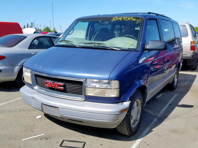 1GKDM19W0VB550804 - 1997 GMC SAFARI XT BLUE photo 2