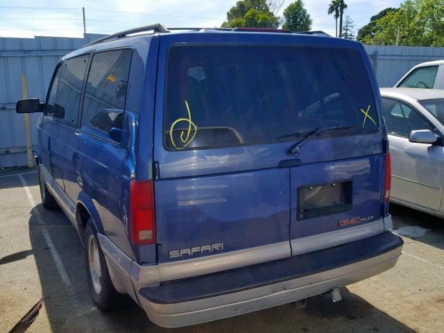 1GKDM19W0VB550804 - 1997 GMC SAFARI XT BLUE photo 3