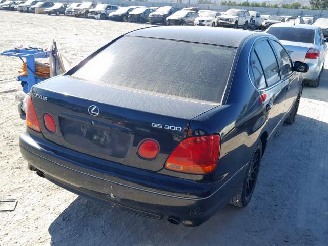 JT8BD69S230191394 - 2003 LEXUS GS 300 BLACK photo 4