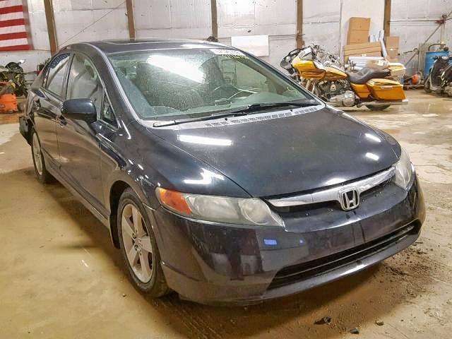 1HGFA169X8L079160 - 2008 HONDA CIVIC EXL BLACK photo 1