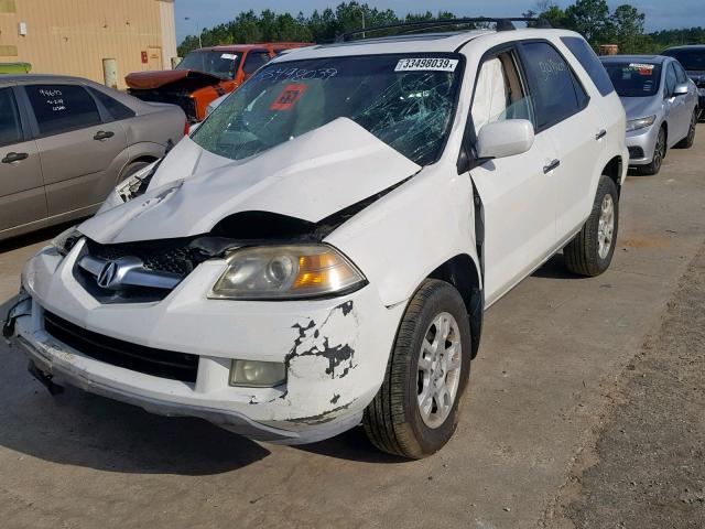 2HNYD18995H503667 - 2005 ACURA MDX TOURIN WHITE photo 2