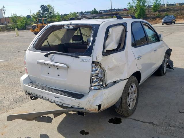 2HNYD18995H503667 - 2005 ACURA MDX TOURIN WHITE photo 4