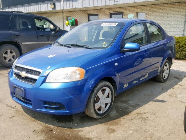 KL1TD56618B018069 - 2008 CHEVROLET AVEO BASE/ BLUE photo 2