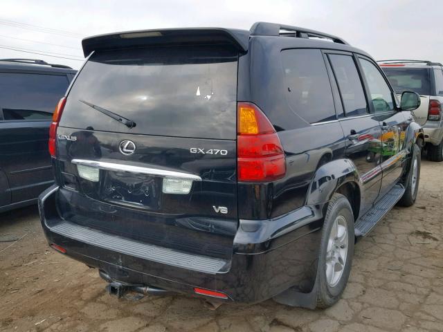 JTJBT20X160119786 - 2006 LEXUS GX 470 BLACK photo 4