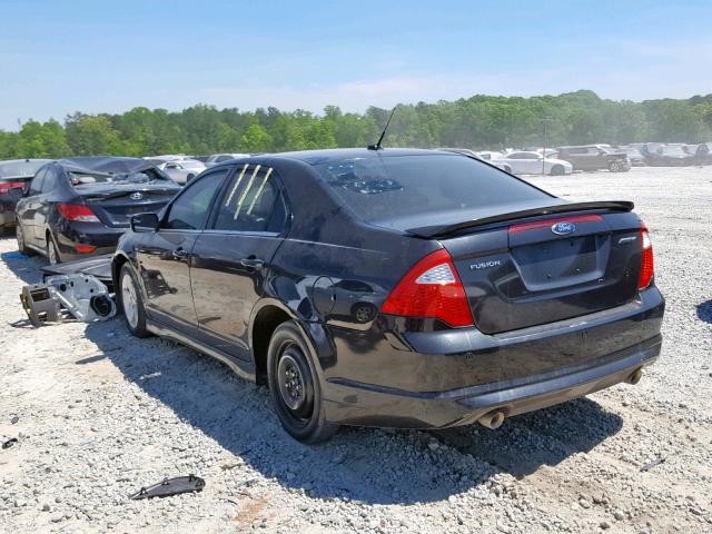 3FAHP0KC3CR254754 - 2012 FORD FUSION SPO BLACK photo 3