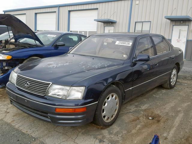 JT8BH28F1V0078704 - 1997 LEXUS LS 400 BLUE photo 2