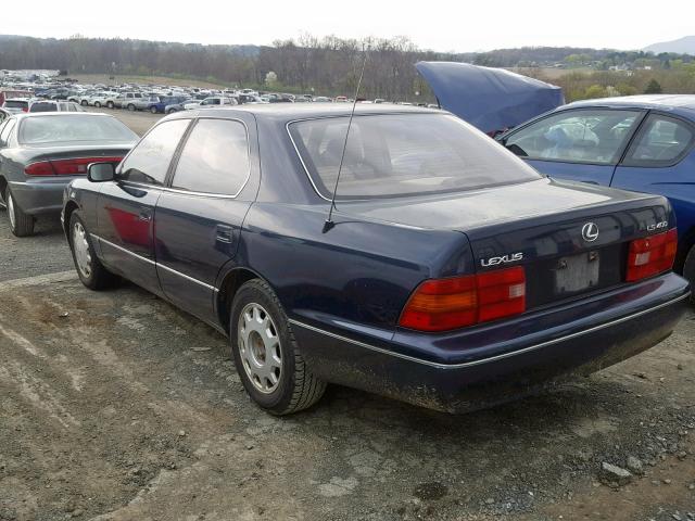 JT8BH28F1V0078704 - 1997 LEXUS LS 400 BLUE photo 3