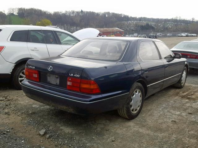 JT8BH28F1V0078704 - 1997 LEXUS LS 400 BLUE photo 4