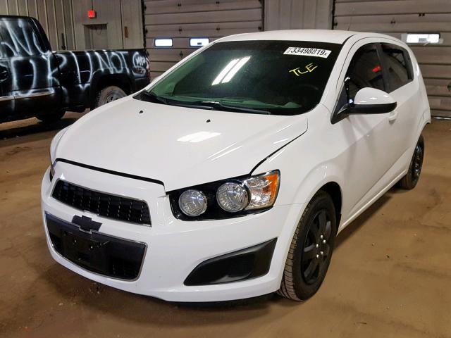 1G1JB6SH0E4183882 - 2014 CHEVROLET SONIC LS WHITE photo 2