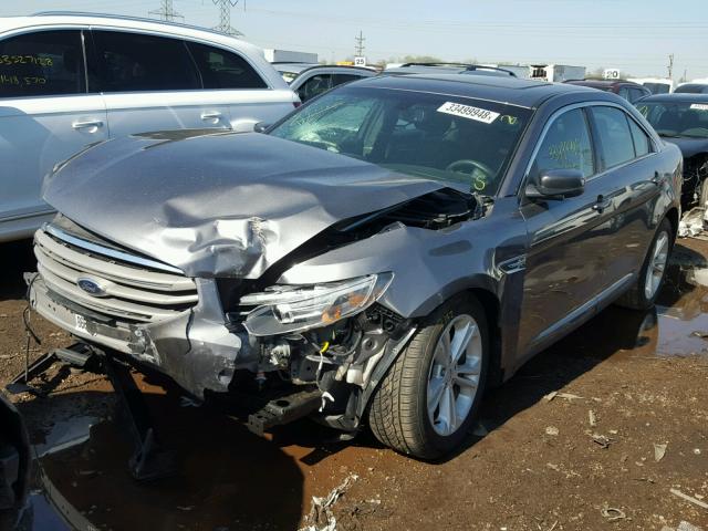 1FAHP2E84EG127203 - 2014 FORD TAURUS SEL GRAY photo 2