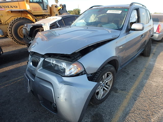 WBXPA93476WG75385 - 2006 BMW X3 3.0I GRAY photo 2