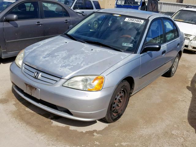 2HGES15103H507702 - 2003 HONDA CIVIC DX SILVER photo 2