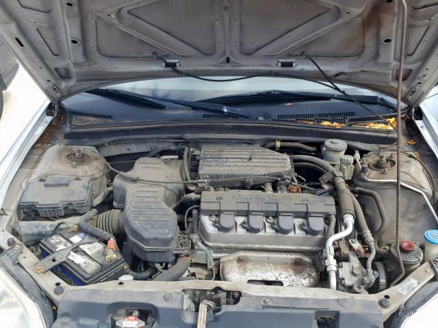 2HGES15103H507702 - 2003 HONDA CIVIC DX SILVER photo 7