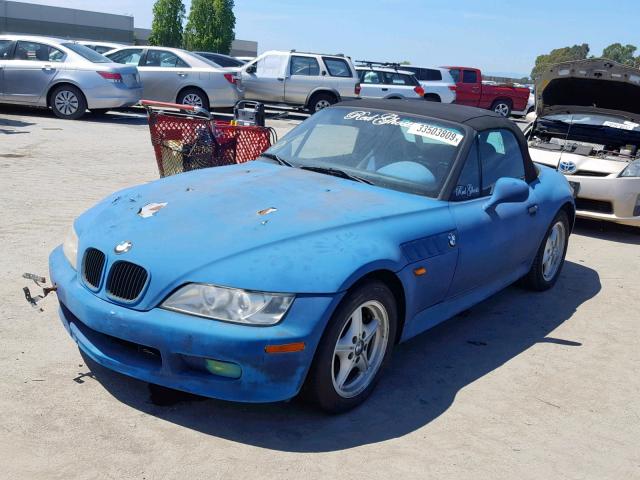 4USCH7325VLE04314 - 1997 BMW Z3 1.9 BLUE photo 2