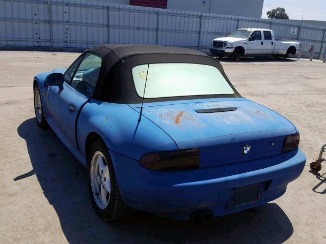 4USCH7325VLE04314 - 1997 BMW Z3 1.9 BLUE photo 3