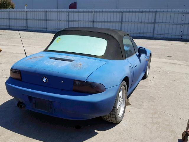 4USCH7325VLE04314 - 1997 BMW Z3 1.9 BLUE photo 4