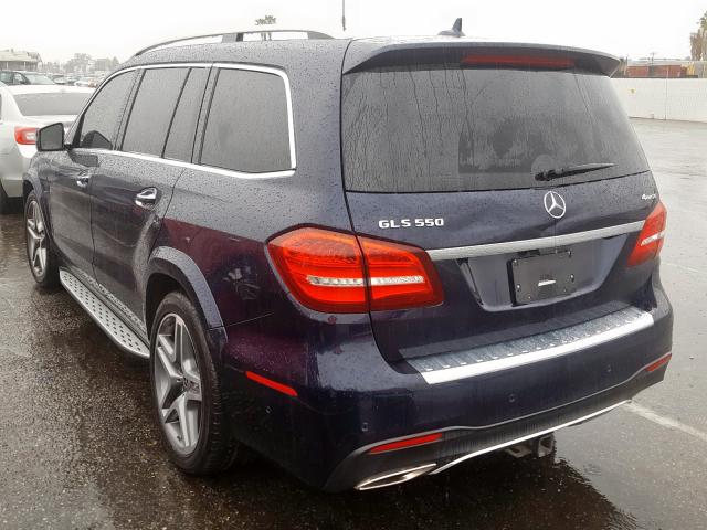 4JGDF7DEXKB211286 - 2019 MERCEDES-BENZ GLS 550 4MATIC  photo 3