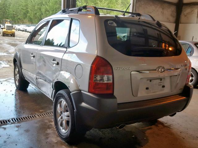 KM8JN72D28U801057 - 2008 HYUNDAI TUCSON SE SILVER photo 3