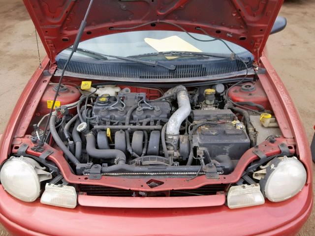 1B3ES47C3VD128709 - 1997 DODGE NEON HIGHL RED photo 7