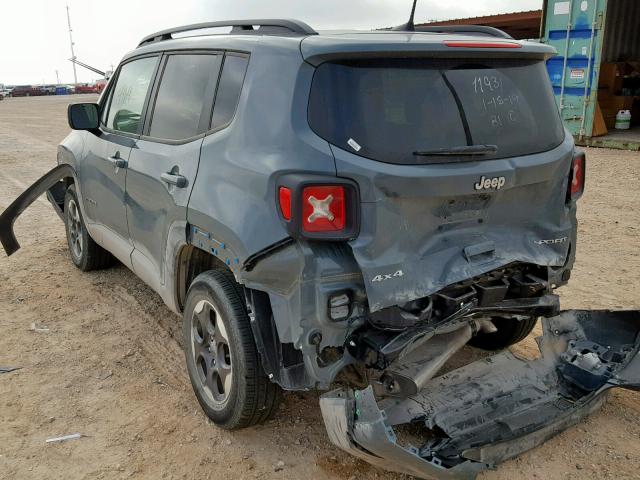 ZACCJBAB1JPH73058 - 2018 JEEP RENEGADE S 蓝色 照片 3
