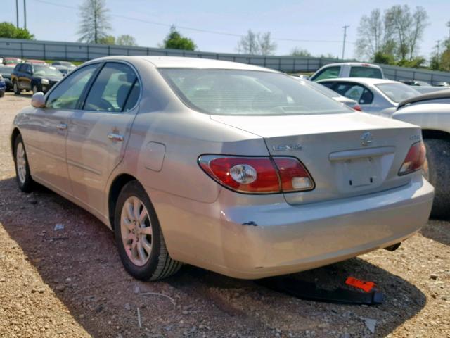 JTHBF30G220062670 - 2002 LEXUS ES 300 CREAM photo 3