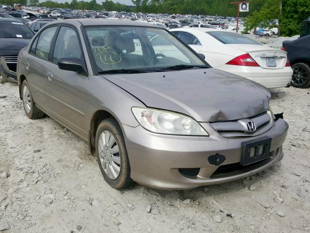 2HGES16665H563690 - 2005 HONDA CIVIC LX GOLD photo 1