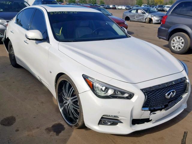 JN1BV7AR6EM689898 - 2014 INFINITI Q50 BASE WHITE photo 1