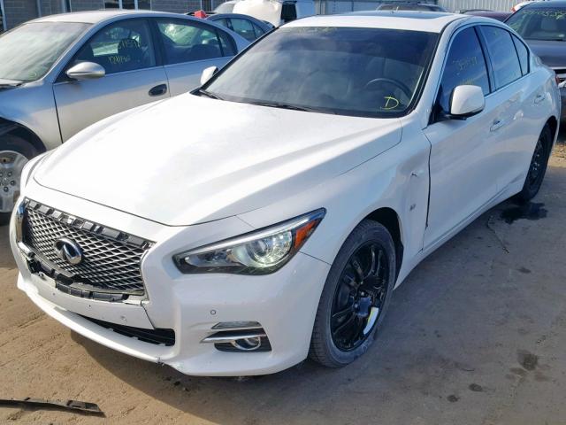 JN1BV7AR6EM689898 - 2014 INFINITI Q50 BASE WHITE photo 2