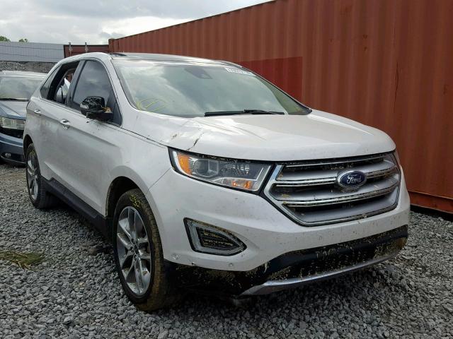 2FMPK3K87FBC29386 - 2015 FORD EDGE TITAN WHITE photo 1