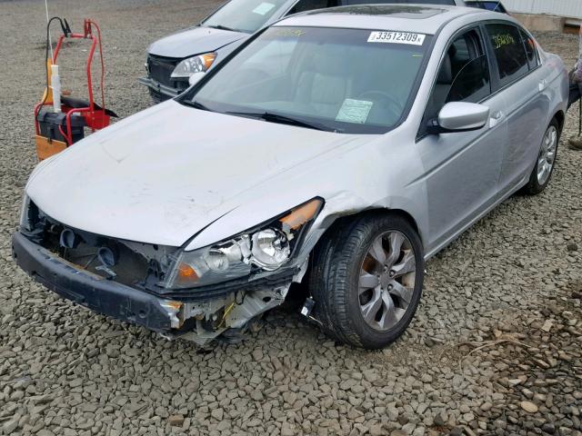 1HGCP26848A073879 - 2008 HONDA ACCORD EXL GRAY photo 2