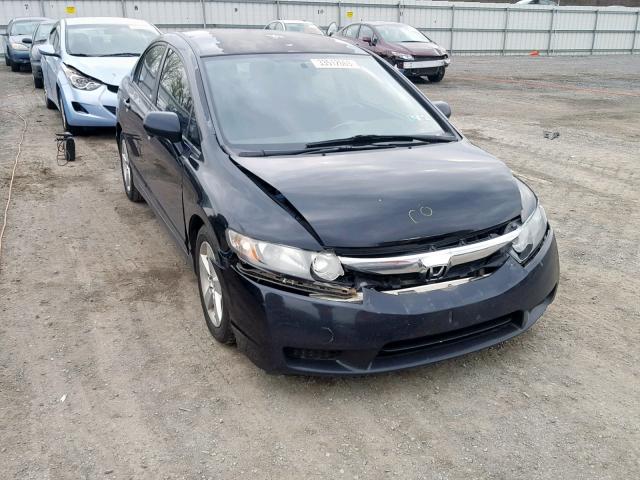 2HGFA16639H530093 - 2009 HONDA CIVIC LX-S BLACK photo 1