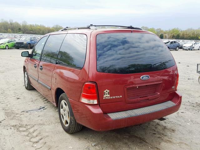 2FMDA51685BA90627 - 2005 FORD FREESTAR S BURGUNDY photo 3