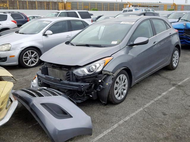 KMHD35LH0GU315919 - 2016 HYUNDAI ELANTRA GT GRAY photo 2