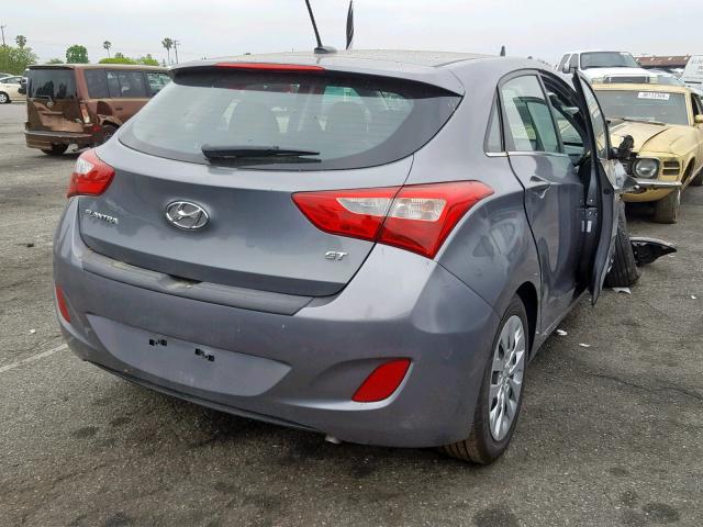 KMHD35LH0GU315919 - 2016 HYUNDAI ELANTRA GT GRAY photo 4