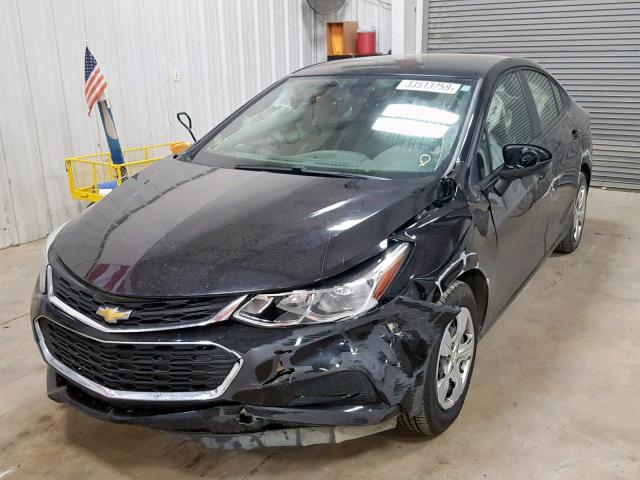 1G1BC5SM6H7141051 - 2017 CHEVROLET CRUZE LS BLACK photo 2