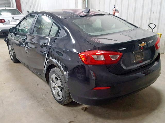 1G1BC5SM6H7141051 - 2017 CHEVROLET CRUZE LS BLACK photo 3