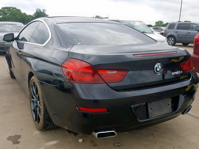 WBAYM9C50DDW20345 - 2013 BMW 650 I BLACK photo 3