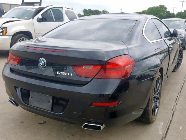 WBAYM9C50DDW20345 - 2013 BMW 650 I BLACK photo 4