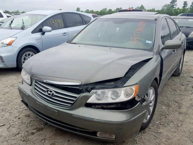 KMHFC46F96A113903 - 2006 HYUNDAI AZERA SE GREEN photo 2